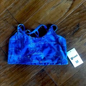 NWT Fused Hawaii “blue jeans girl” Ho’okena top, M